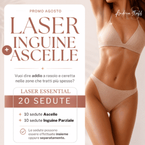 Laser Essential – Pacchetto 20 Sedute (Ascelle + Inguine Parziale)